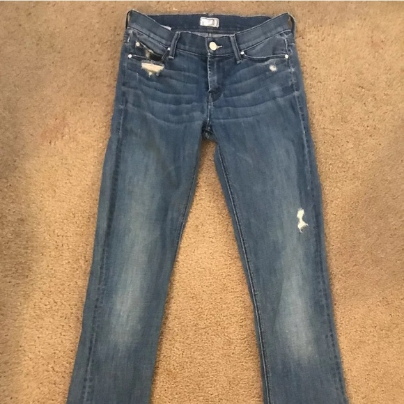 MOTHER 25 The Runaway Graffiti Girl Distressed 33” - Picture 3 of 8